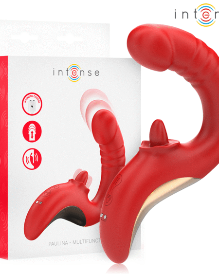 INTENSE - PAULINA VIBRADOR & ESTIMULADOR EN FORMA DE U ROJO