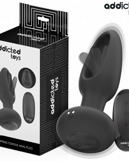 ADDICTED TOYS - PLUG ANAL CON LENGUA VIBRADORA Y CONTROL REMOTO