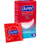 DUREX - PRESERVATIVOS SENSITIVO XL 10 UNIDADES
