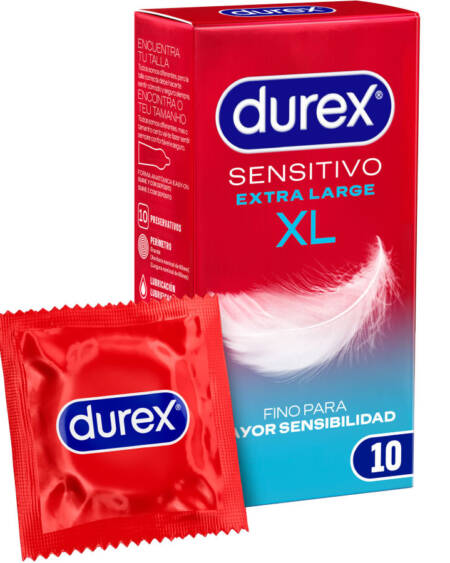 DUREX - PRESERVATIVOS SENSITIVO XL 10 UNIDADES