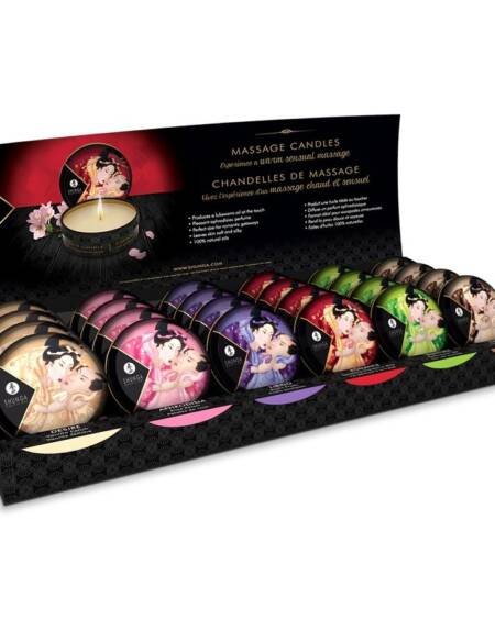 SHUNGA - MINI CARESS BY CANDLELIGHT DISPLAY VELAS MASAJE 24 UDS