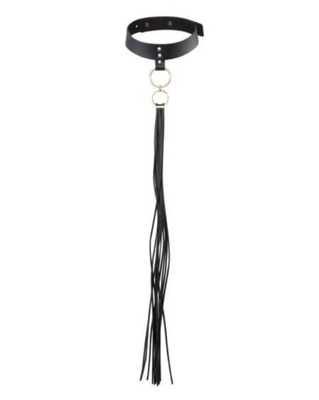 BIJOUX INDISCRETS MAZE - COLLAR CON FLECOS NEGRO