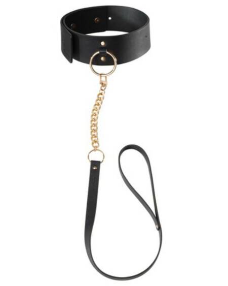 BIJOUX INDISCRETS MAZE - COLLAR CON CORREA NEGRO