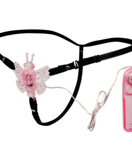 BAILE - ARNÉS CON MARIPOSA VIBRADORA MULTIVELOCIDAD