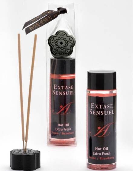 EXTASE SENSUAL - ACEITE MASAJE EFECTO EXTRA FRESH FRESA 100 ML