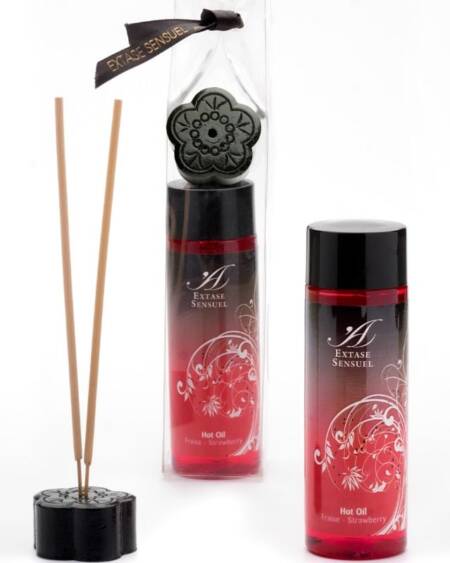 EXTASE SENSUAL - ACEITE ESTIMULANTE CALOR FRESA 100 ML