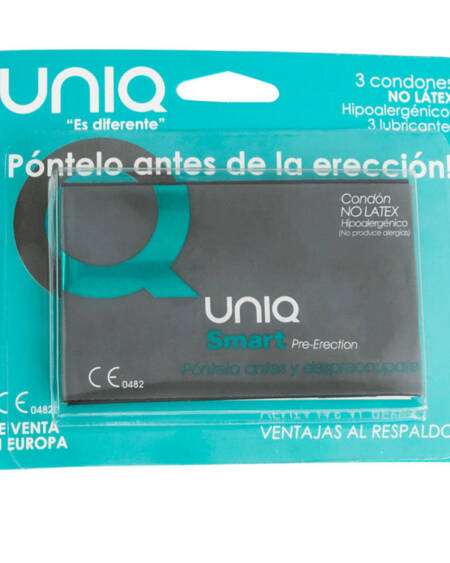 UNIQ - SMART PRESERVATIVOS PRE-ERECCIÓN SIN LATEX 3 UNIDADES