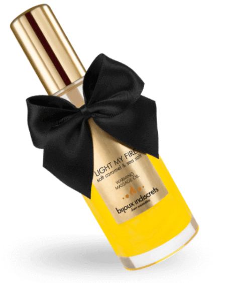 BIJOUX - ACEITE MASAJE EFECTO CALOR AROMA CARAMELO