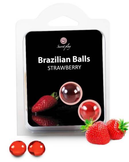 SECRETPLAY - BRAZILIAN BALLS FRESAS SET 2 BOLAS