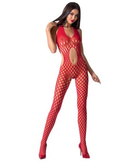 PASSION - WOMAN BS065 BODYSTOCKING ROJO TALLA ÚNICA