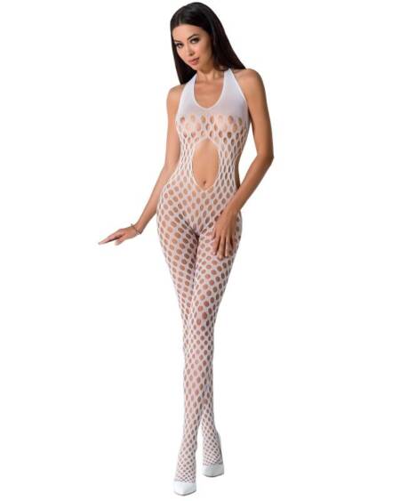 PASSION - WOMAN BS065 BODYSTOCKING BLANCO TALLA ÚNICA