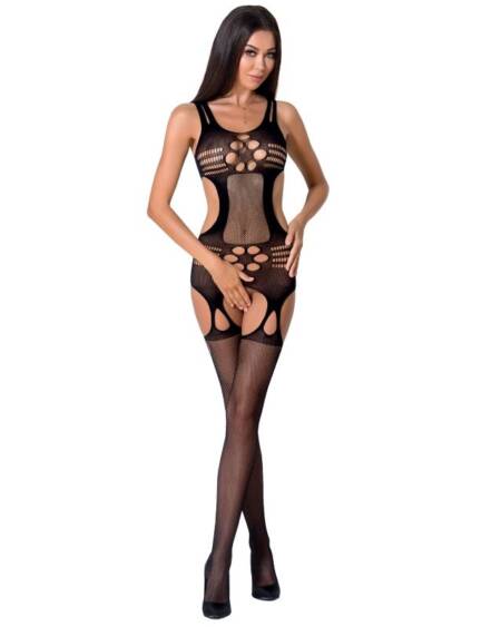 PASSION - WOMAN BS066 BODYSTOCKING NEGRO TALLA ÚNICA