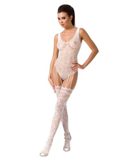 PASSION - WOMAN BS051 BODYSTOCKING BLANCO