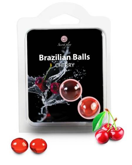 SECRETPLAY - BRAZILIAN BALLS CEREZA SET 2 BOLAS