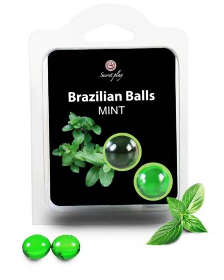 SECRETPLAY - BRAZILIAN BALLS  MENTA SET  2 BOLAS
