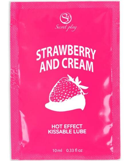 SECRETPLAY - MONODOSIS LUBRICANTE FRESAS & NATA 10 ML