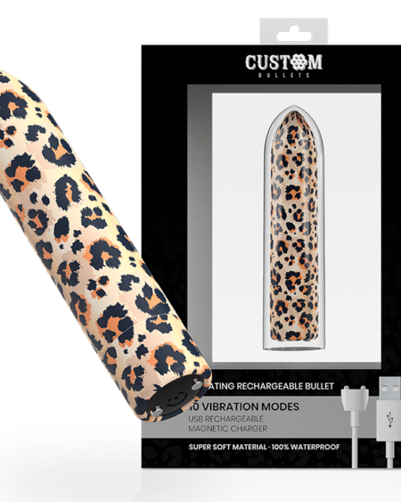 CUSTOM BULLETS - BALA RECARGABLE LEOPARD 10 INTENSIDADES