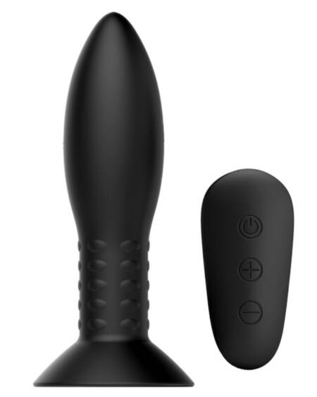 MR PLAY - PLUG CON BOLAS ROTADORAS NEGRO CONTROL REMOTO