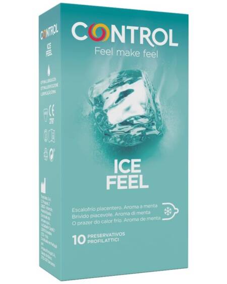CONTROL - ICE FEEL PRESERVATIVOS EFECTO FRIO 10 UNIDADES