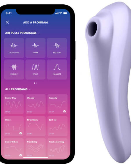SATISFYER - DUAL PLEASURE AIR PULSE VIOLETA